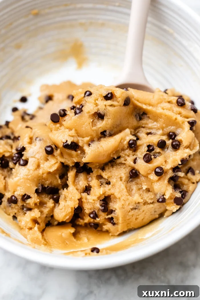 cookie dough in a bowl