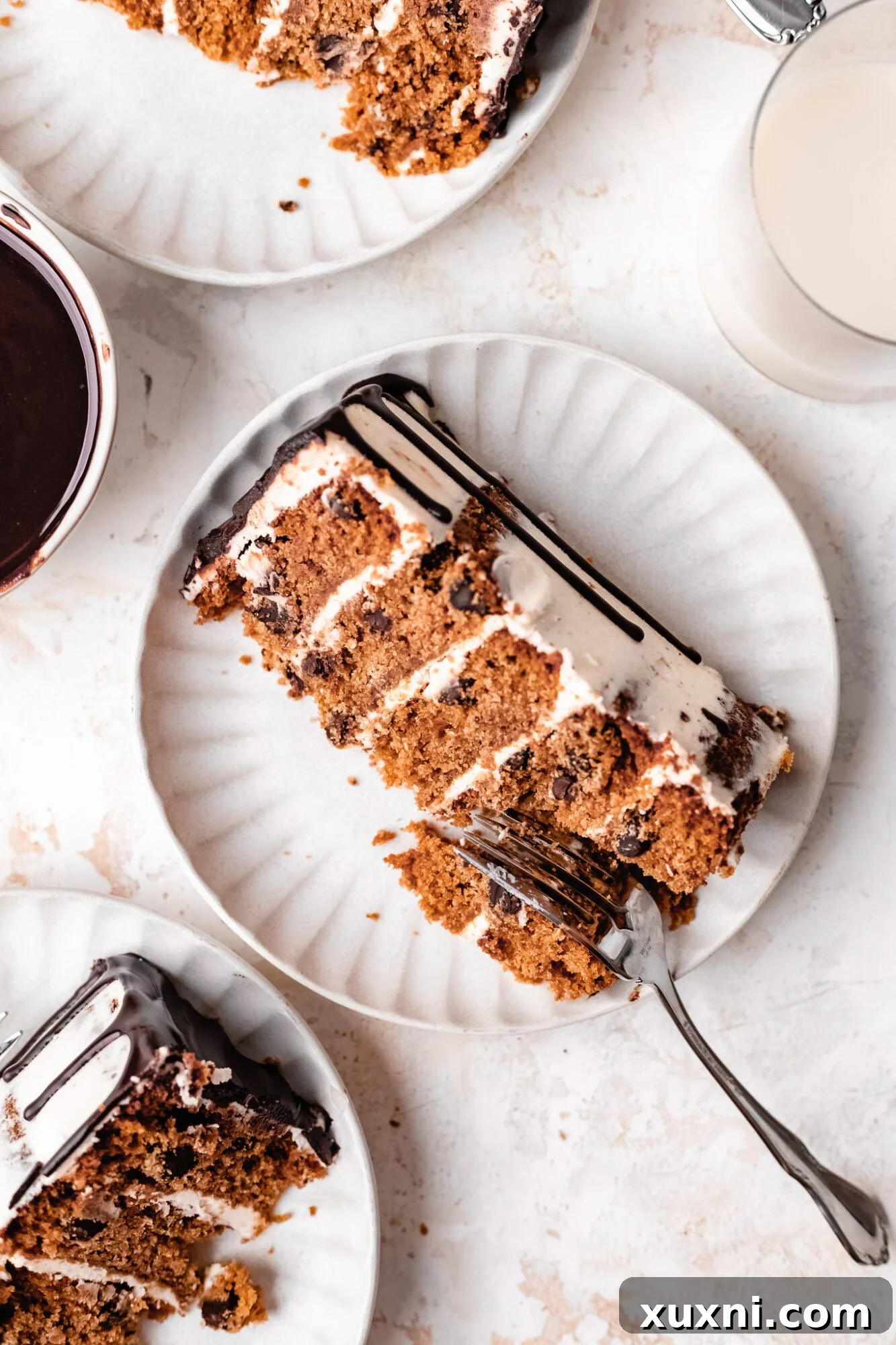 slice of cookie cake