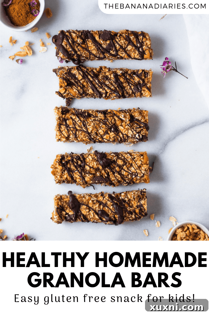 Pinterest image for granola bars