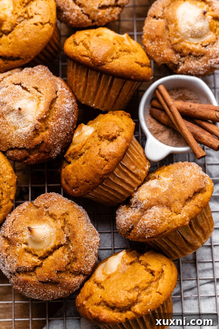 vegan pumpkin muffins on a cooling rack