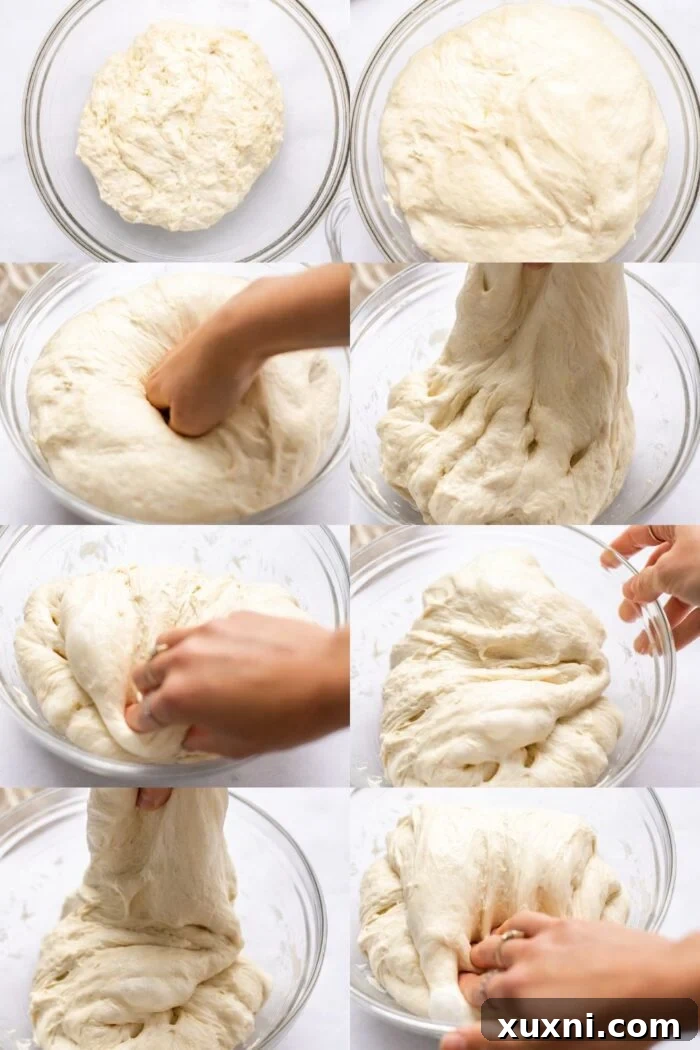 how to shape focaccia dough