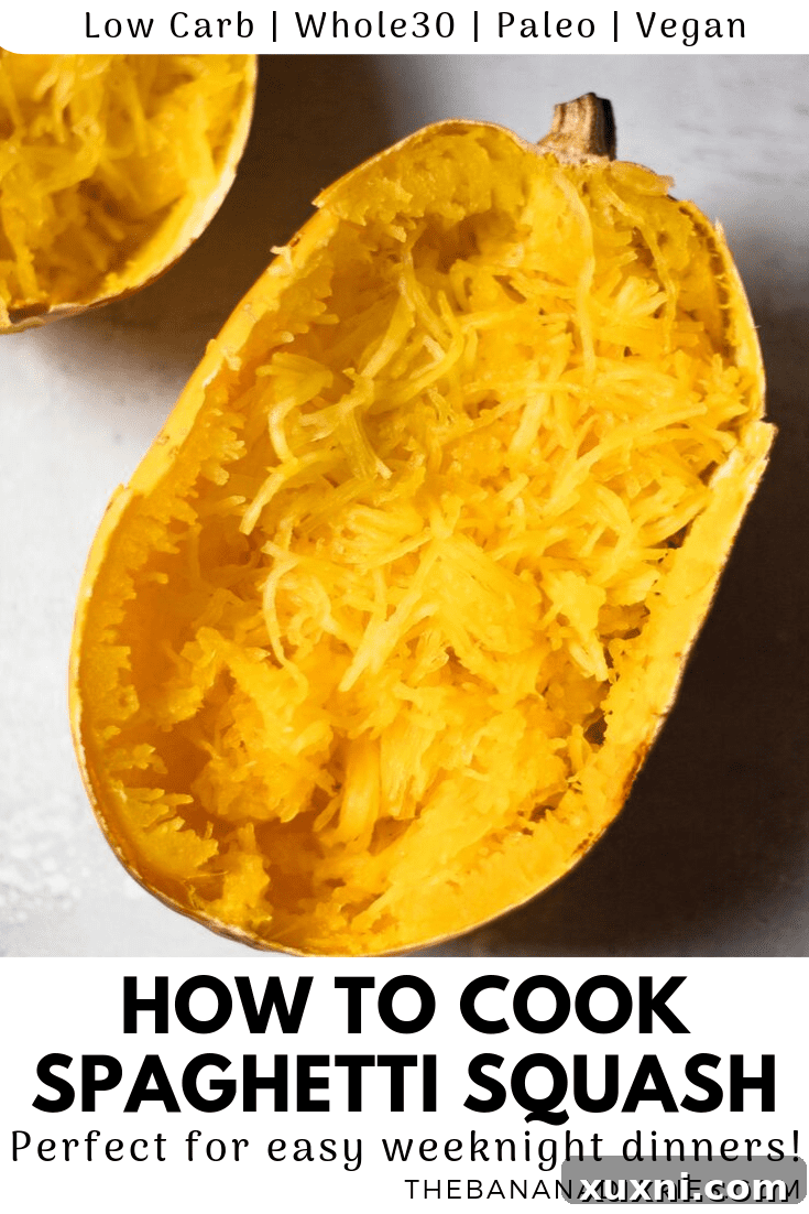 pinterest pin for spaghetti squash