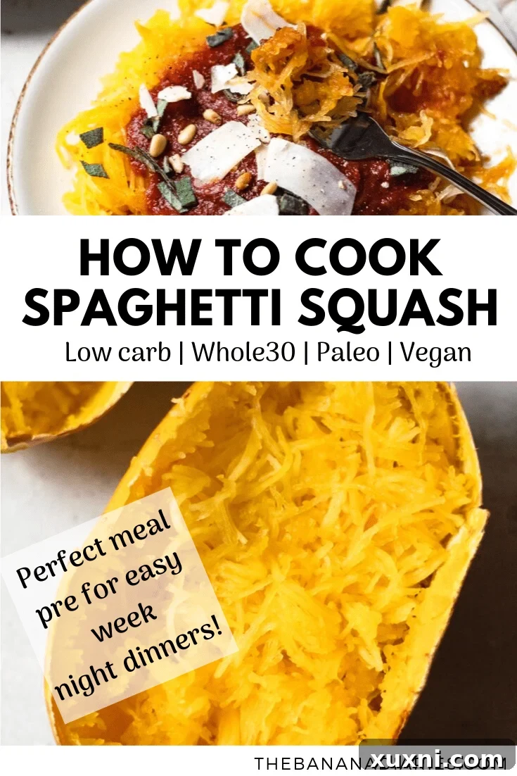pinterest pin for spaghetti squash