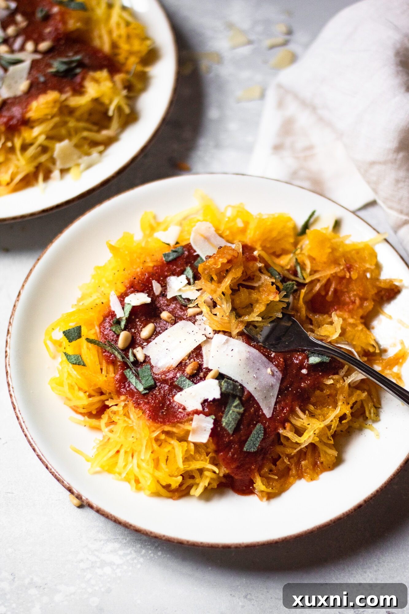 fork in spaghetti squash