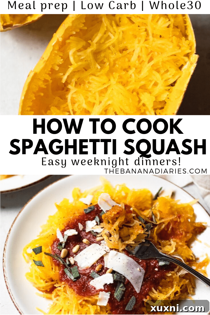 pinterest pin for spaghetti squash