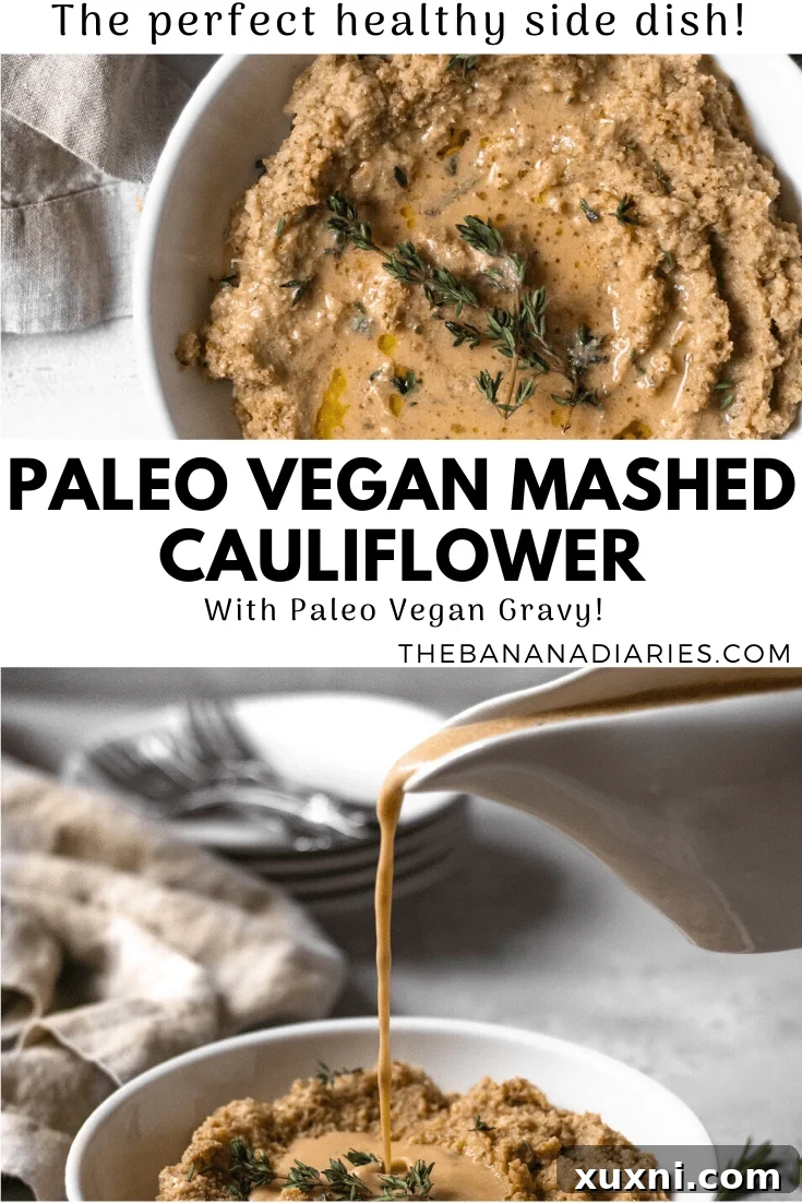 pinterest image for cauliflower mash