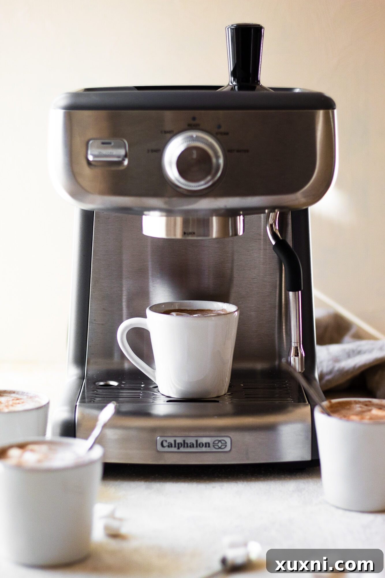 Espresso mug on Calphalon Temp iQ Espresso Machine