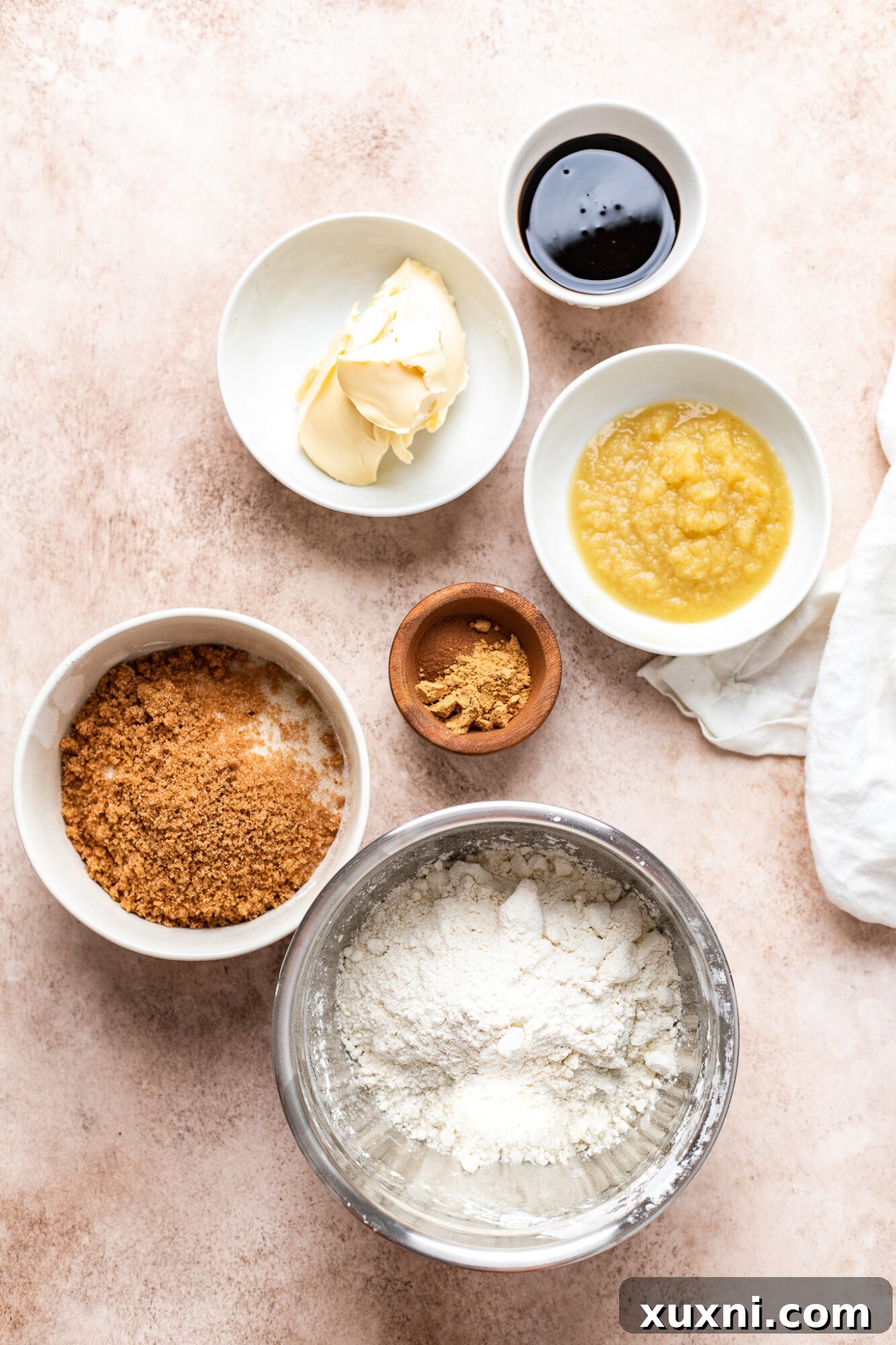 ingredients for vegan gingerbread cookies