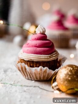 grinch cupcake with liner pulled off