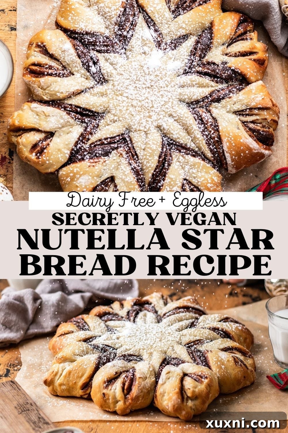 Amazing Vegan Christmas Star Bread Recipe Pinterest Pin