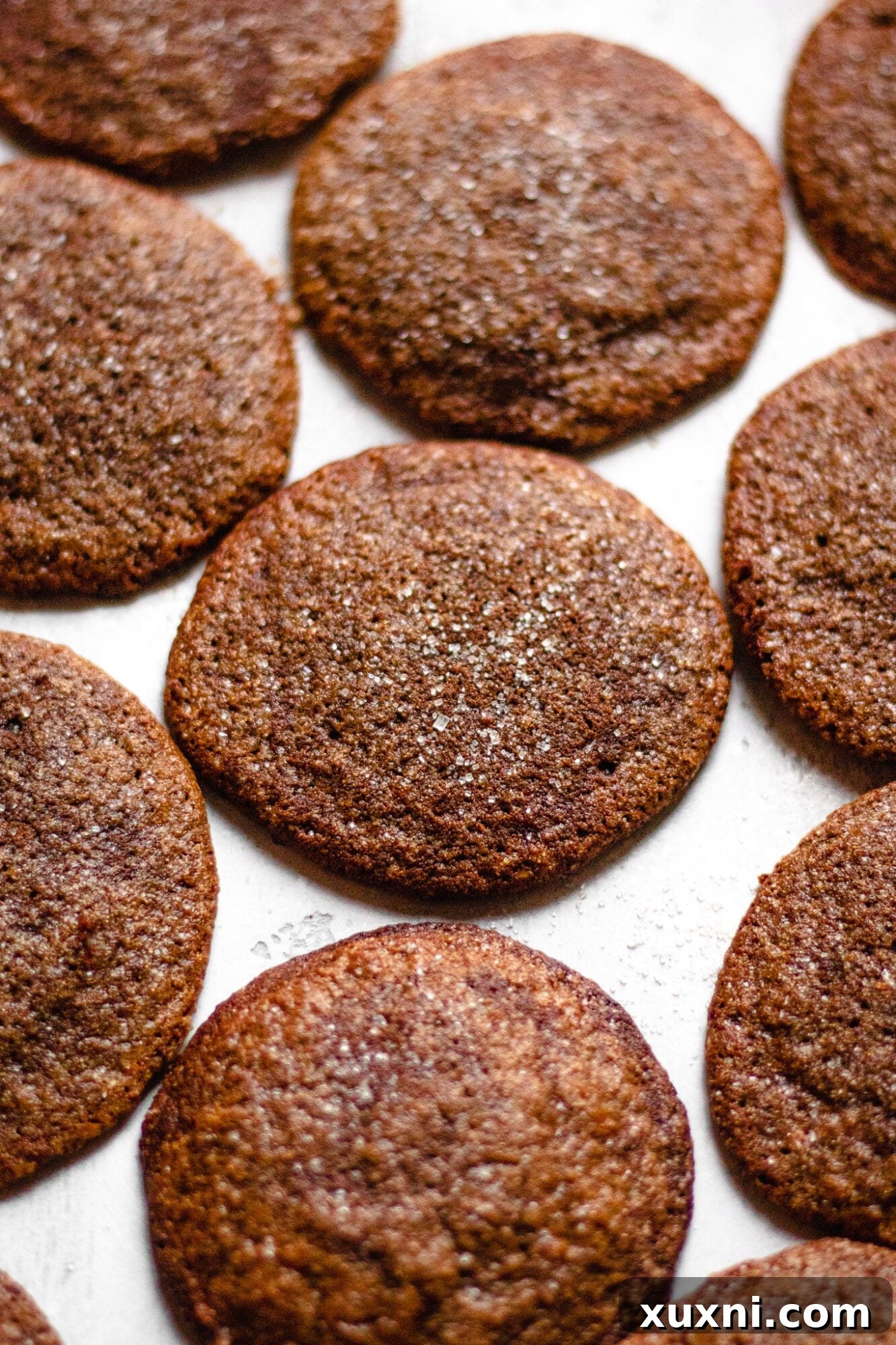 ginger molasses cookies on board