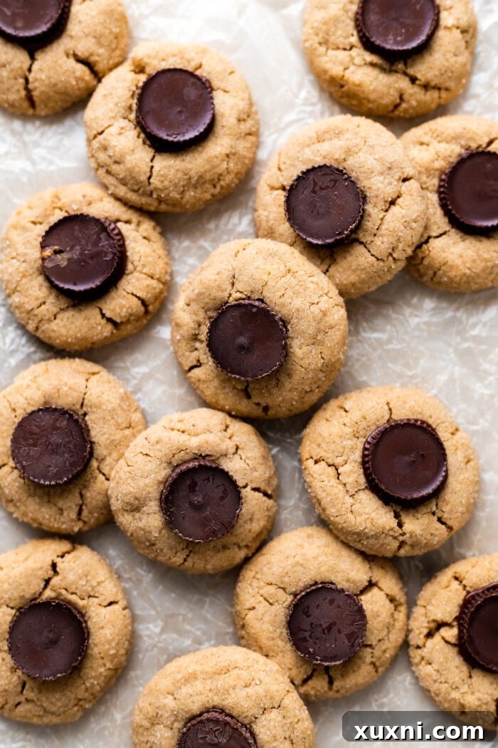 baked peanut butter cup cookies