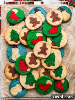 Easy Copycat Vegan Pillsbury Christmas Slice and Bake Sugar Cookies on cooling rack