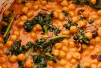 10 Minute Marry Me Chickpeas with Kale Cheese Free