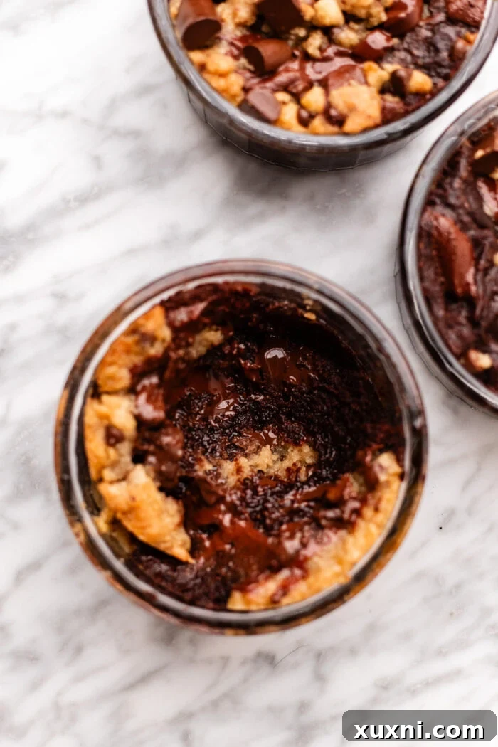 scooped brookie cookie pie
