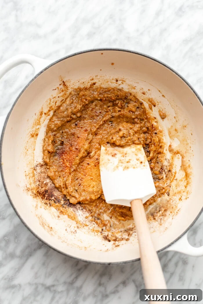 cooking the miso paste