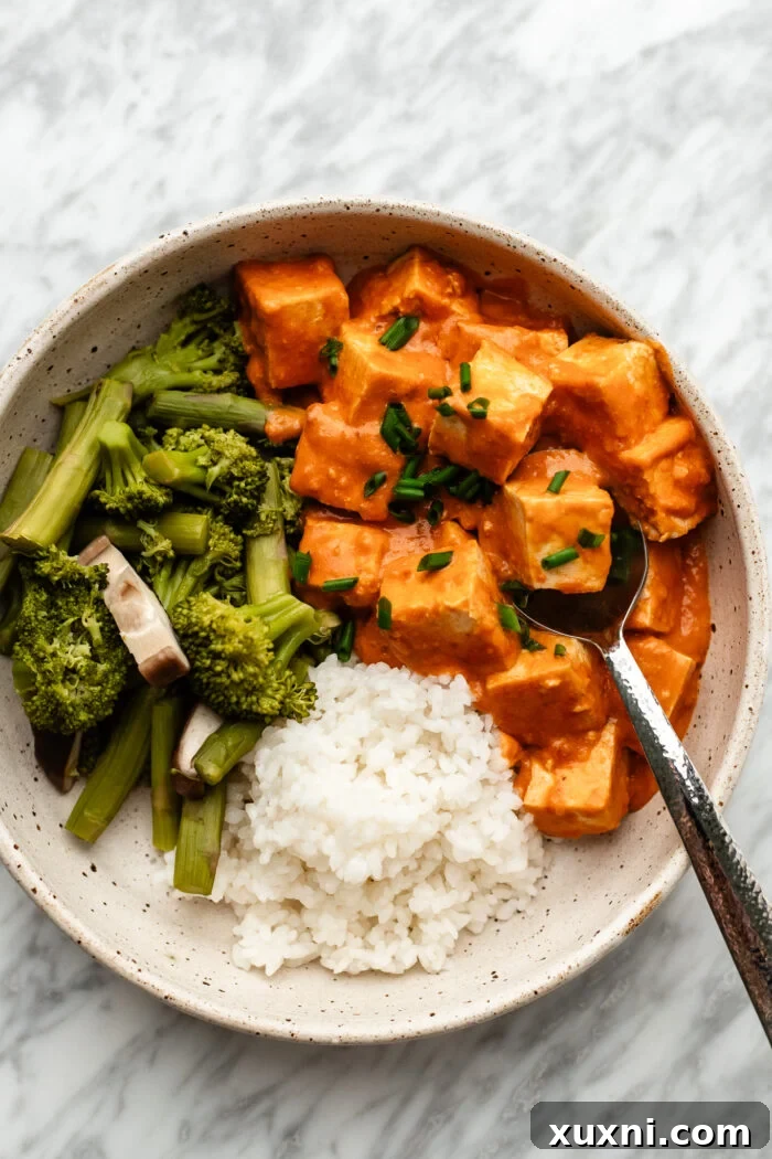 bowl of spicy tofu
