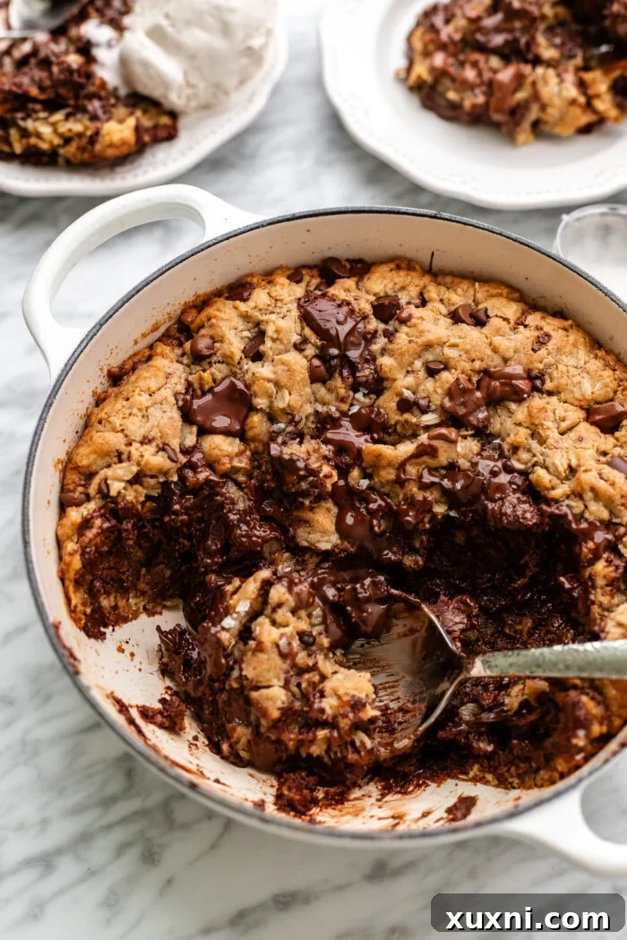 scooped cookie skillet