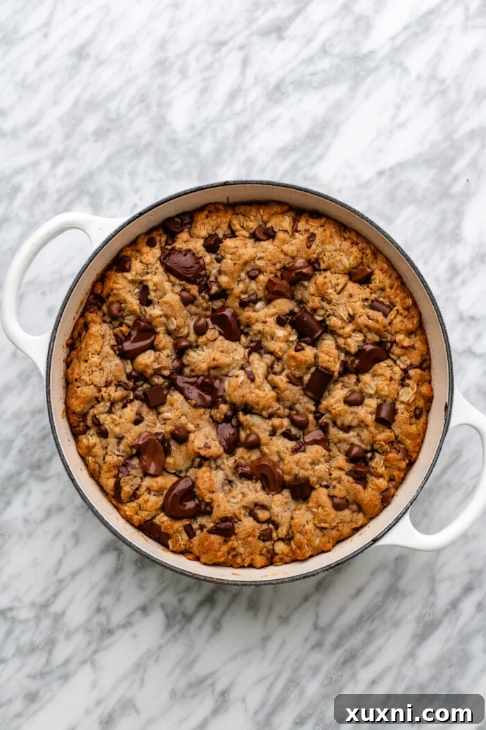 cookie skillet after baking