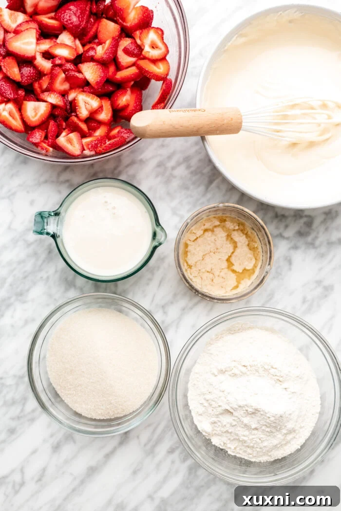 Vegan Strawberry Cheesecake Cobbler Recipe for Summer Desserts 6 strawberry cobbler ingredients