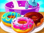 Jogo de iguarias de donuts
